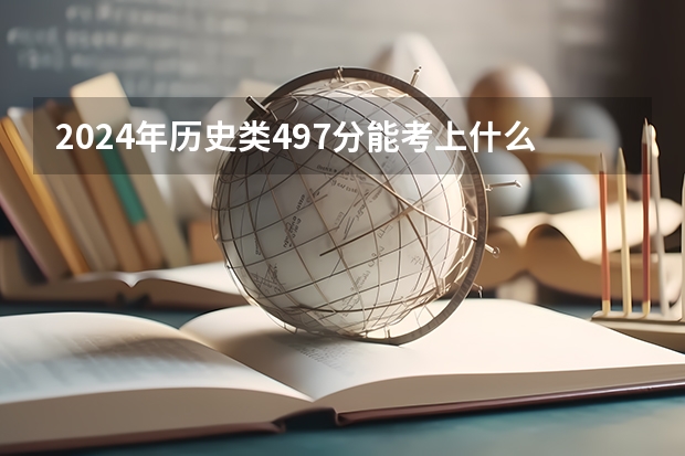 2024年历史类497分能考上什么大学?