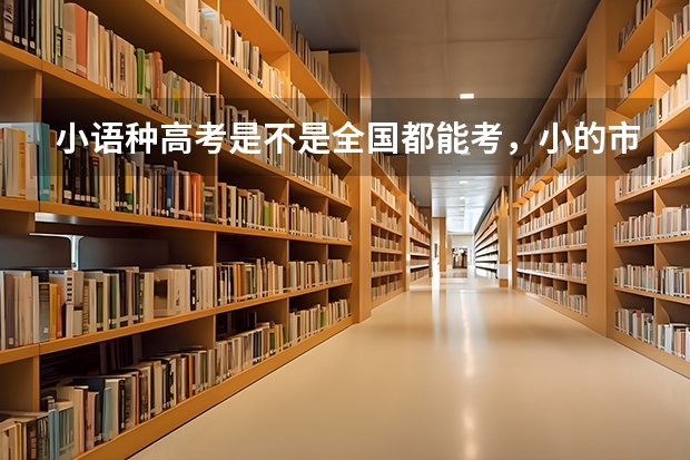小语种高考是不是全国都能考,小的市也能么?(高考报考小语种问题(悬赏80分))