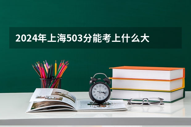 2024年上海503分能考上什么大学?