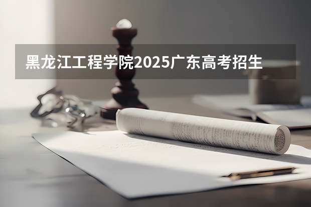 黑龙江工程学院2025广东高考招生计划 招多少人预测