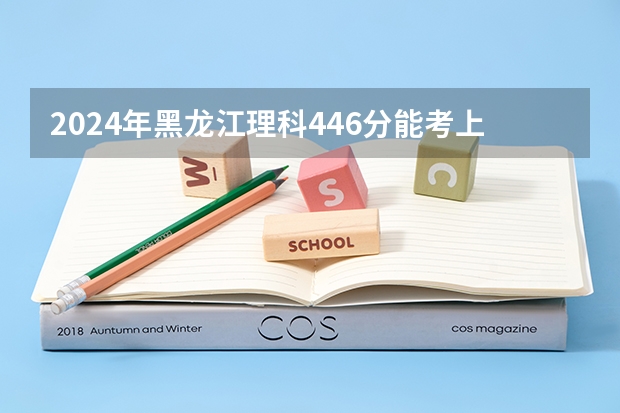 2024年黑龙江理科446分能考上什么大学?