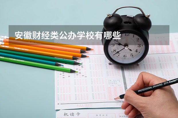 安徽财经类公办学校有哪些